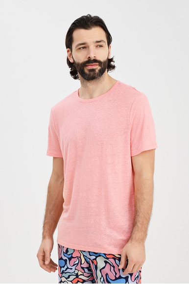 Розовая мужская футболка Derek Rose 3163-JORD купить в интернет-магазине Bestelle фото 1