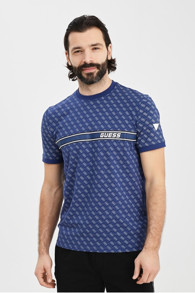 Синяя мужская хлопковая футболка Guess Z2BI09J1314 купить в интернет-магазине Bestelle фото 1