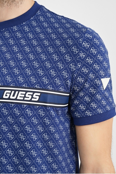 Синяя мужская хлопковая футболка Guess Z2BI09J1314 купить в интернет-магазине Bestelle фото 4