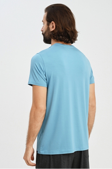 Мужская синяя футболка Derek Rose 3048-BASE купить в интернет-магазине Bestelle фото 2