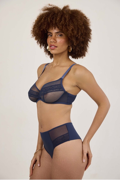 Женские синие трусы-хипстеры Maison Lejaby E12266 купить в интернет-магазине Bestelle фото 4