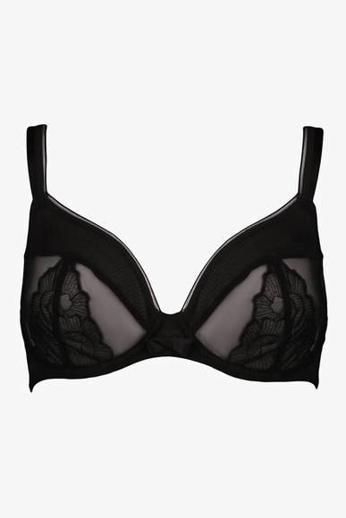 Чёрный бюстгальтер с мягкими чашками и кружевом  Maison Lejaby E12436 купить в интернет-магазине Bestelle фото 5