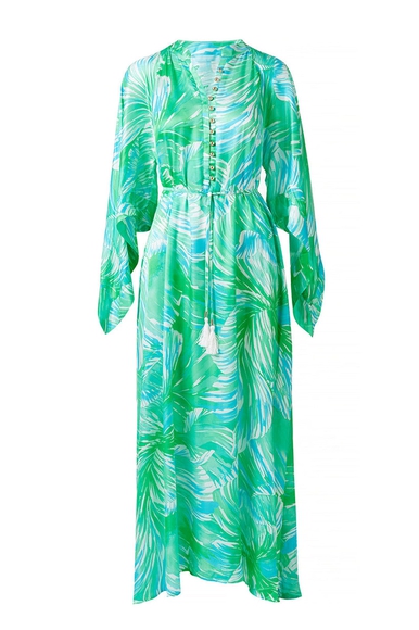 Длинное зеленое пляжное платье Melissa Odabash Edith SS 24 купить в интернет-магазине Bestelle фото 5