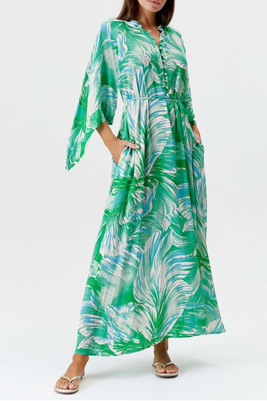 Длинное зеленое пляжное платье Melissa Odabash Edith SS 24 купить в интернет-магазине Bestelle фото 3