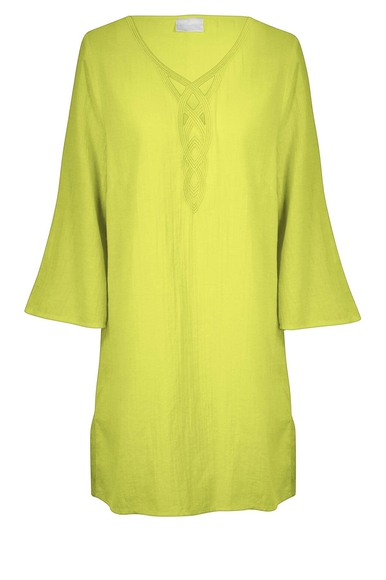 Пляжное салатовое платье из хлопка Charmline C3745560 купить в интернет-магазине Bestelle фото 1
