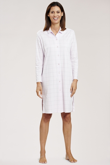 Длинная хлопковая сорочка-рубашка в клетку на пуговицах Feraud 3883159 купить в интернет-магазине Bestelle фото 11