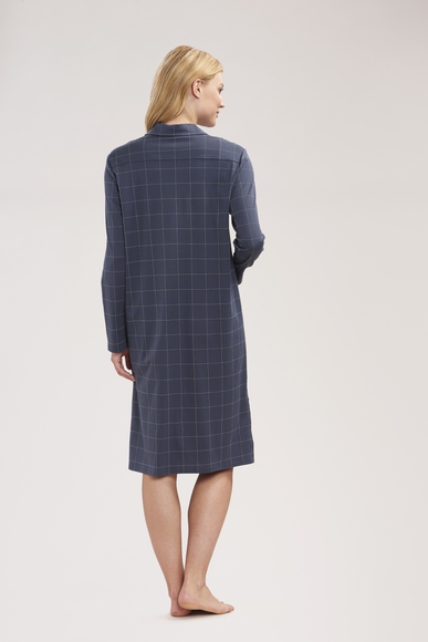 Длинная хлопковая сорочка-рубашка в клетку на пуговицах Feraud 3883159 купить в интернет-магазине Bestelle фото 2