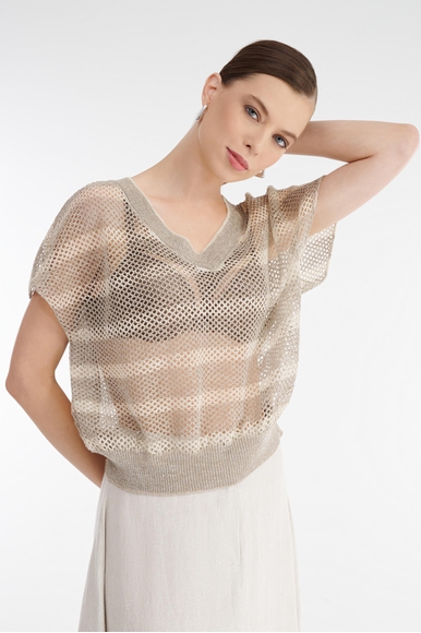 Женский серый топ Sarah Pacini 251.11.055 купить в интернет-магазине Bestelle фото 4