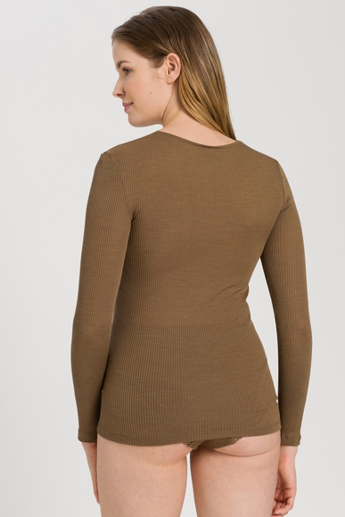  Женская водолазка в рубчик с кружевом  Hanro 072578 купить в интернет-магазине Bestelle фото 2