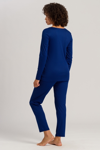 Женская синяя пижама с брюками Hanro 076107 купить в интернет-магазине Bestelle фото 2