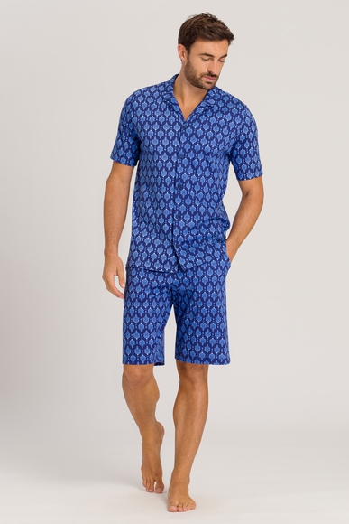 Мужская хлопковая пижама с шортами Hanro 075137 купить в интернет-магазине Bestelle фото 1