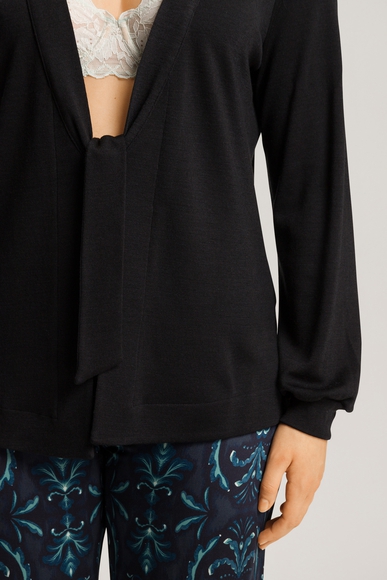 Женский черный домашний лонгслив Hanro 078874 купить в интернет-магазине Bestelle фото 3