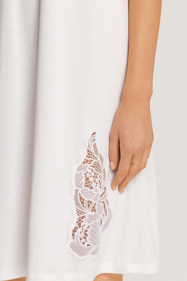  Женская хлопковая сорочка миди с кружевом  Hanro 074891 купить в интернет-магазине Bestelle фото 4