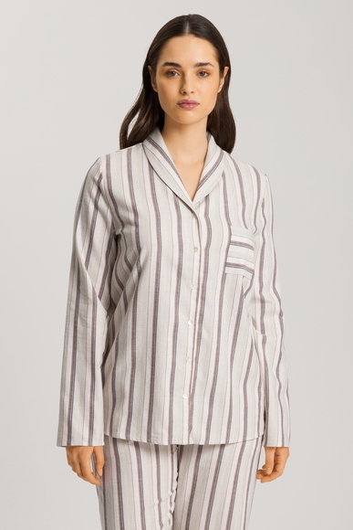  Женский домашний хлопковый топ-рубашка в полоску  Hanro 074967 купить в интернет-магазине Bestelle фото 1