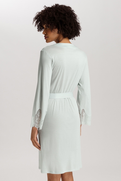 Женский голубой халат миди Hanro 074804 купить в интернет-магазине Bestelle фото 2