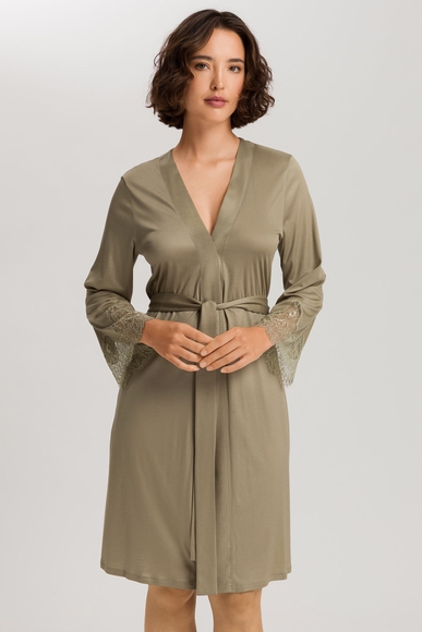 Женский халат миди с кружевом Hanro 074804 купить в интернет-магазине Bestelle фото 1