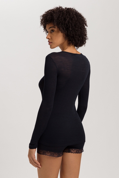  Женский черная водолазка из шерсти  Hanro 070830 купить в интернет-магазине Bestelle фото 2