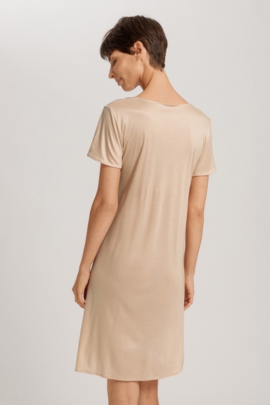  Женская бежевая сорочка миди  Hanro 074780 купить в интернет-магазине Bestelle фото 2