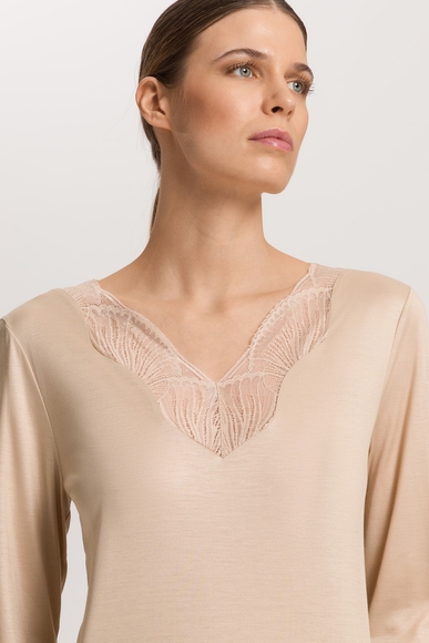 Женская бежевая пижама с брюками Hanro 074781 купить в интернет-магазине Bestelle фото 3