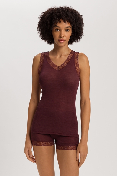 Женская майка из шерсти с кружевом Hanro 070828 купить в интернет-магазине Bestelle фото 1