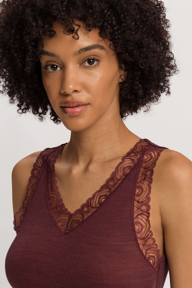 Женская майка из шерсти с кружевом Hanro 070828 купить в интернет-магазине Bestelle фото 3