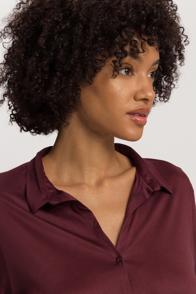  Женская домашняя рубашка с шелком  Hanro 077305 купить в интернет-магазине Bestelle фото 3