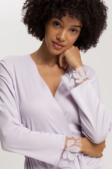  Женский домашний хлопковый длинный халат  Hanro 074789 купить в интернет-магазине Bestelle фото 3