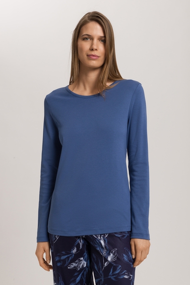  Женский домашний хлопковый лонгслив  Hanro 076491 купить в интернет-магазине Bestelle фото 1