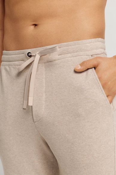  Мужские бежевые домашние брюки из хлопка  Hanro 075817 купить в интернет-магазине Bestelle фото 3