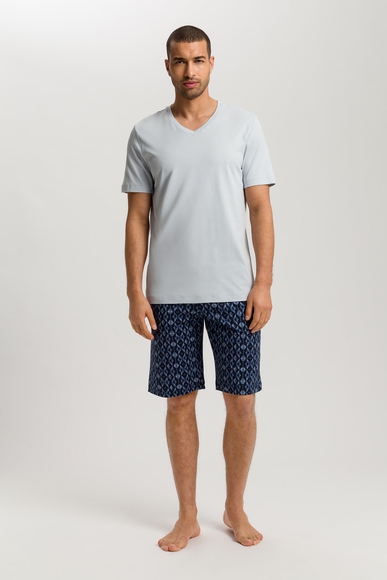 Мужская хлопковая пижама с шортами Hanro 075107 купить в интернет-магазине Bestelle фото 1