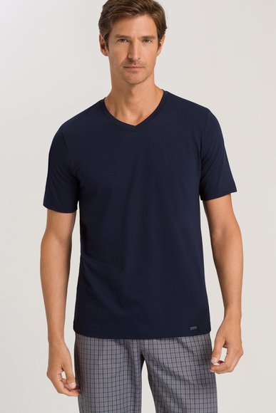 Мужская хлопковая домашняя футболка Hanro 075051 купить в интернет-магазине Bestelle фото 1