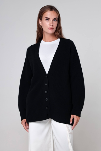 Женский чёрный шерстяной кардиган BALLANTYNE B1K302 7W114 купить в интернет-магазине Bestelle фото 1