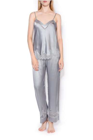 Шелковые пижамные брюки с кружевом Simone Perele 17F660 купить в интернет-магазине Bestelle фото 3
