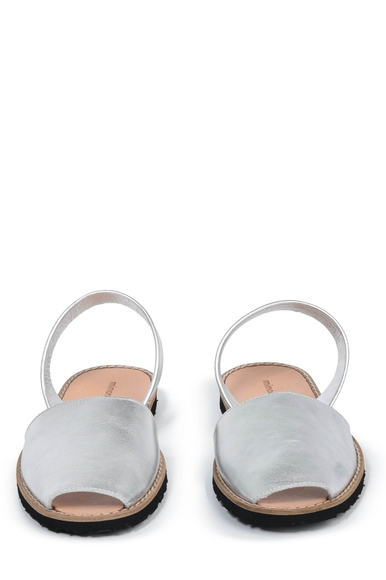 Женские кожаные сандалии  Minorquines Metal Argent купить в интернет-магазине Bestelle фото 2