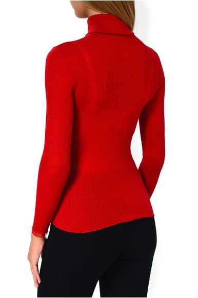 Красная женская водолазка из шерсти с шелком Madiva AMELIE M/L DOLCEVITA купить в интернет-магазине Bestelle фото 2