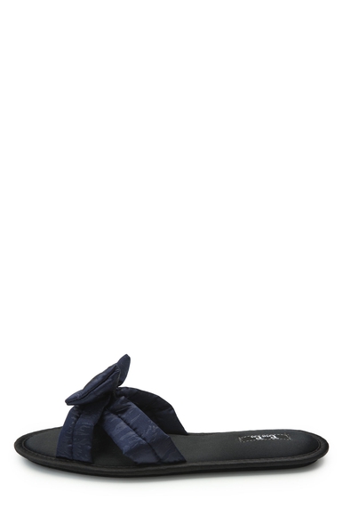 Женские синие домашние тапочки с хлопковой стелькой Petit Pas NIG004 купить в интернет-магазине Bestelle фото 1