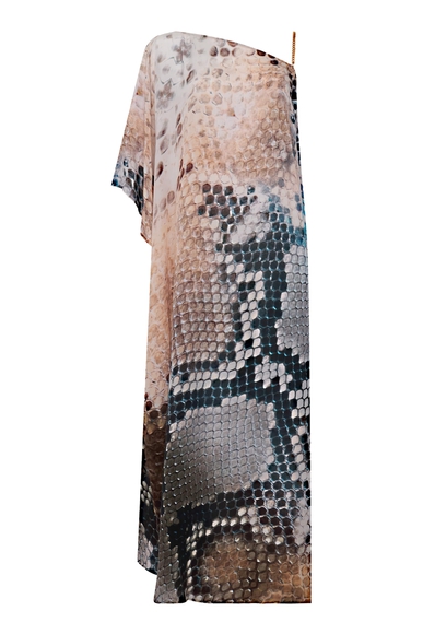 Длинное платье из шёлка с анималистичным принтом  MONA 10143661 купить в интернет-магазине Bestelle фото 5