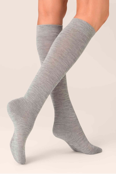 Гольфы женские серые Wool Care Kunert 110263400 купить в интернет-магазине Bestelle фото 1