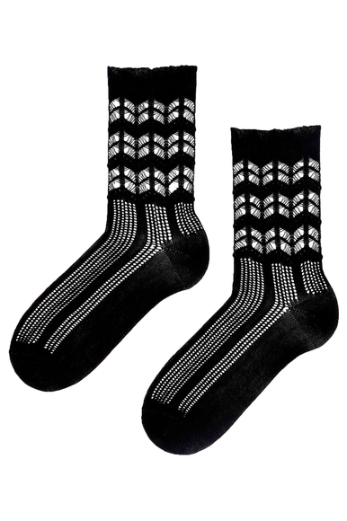 Носки женские чёрные Romantic Ajour Kunert 110500018 купить в интернет-магазине Bestelle фото 1