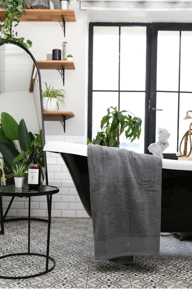 Полотенце серое из хлопка 100x150 см LIU JO LB789B купить в интернет-магазине Bestelle фото 3