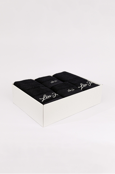 Набор из 5 черных полотенец 55x105, 100x150, 38x59 см LIU JO LB933B купить в интернет-магазине Bestelle фото 2