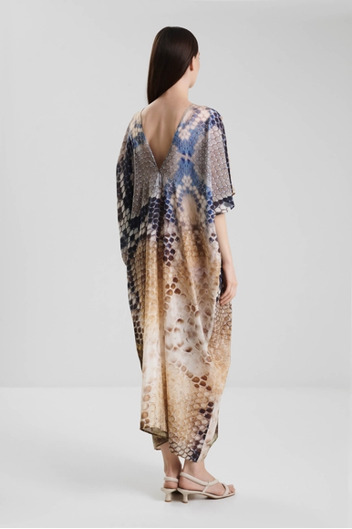 Длинное платье из шёлка с анималистичным принтом  MONA 10143550 купить в интернет-магазине Bestelle фото 2