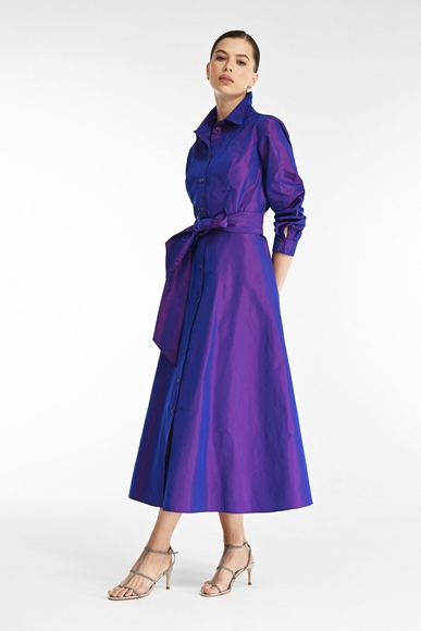 Длинное фиолетовое платье с длинными рукавами Caterina Leman SU6574A-32A купить в интернет-магазине Bestelle фото 2
