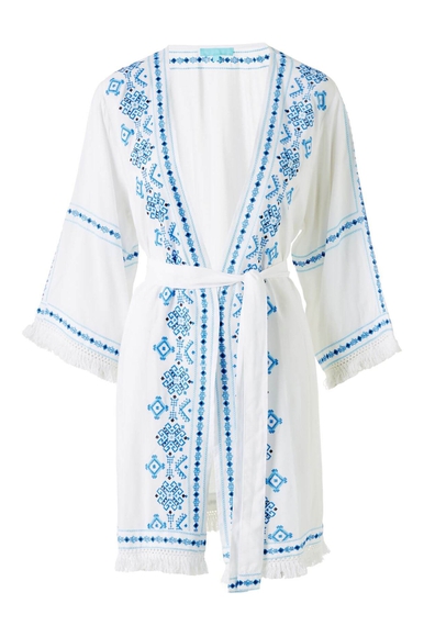 Пляжное короткое белое платье Melissa Odabash Kara CR купить в интернет-магазине Bestelle фото 1