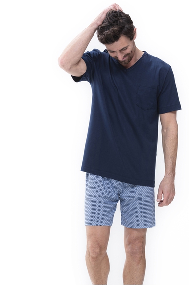  Мужская хлопковая пижама с шортами  Mey 11371 купить в интернет-магазине Bestelle фото 1