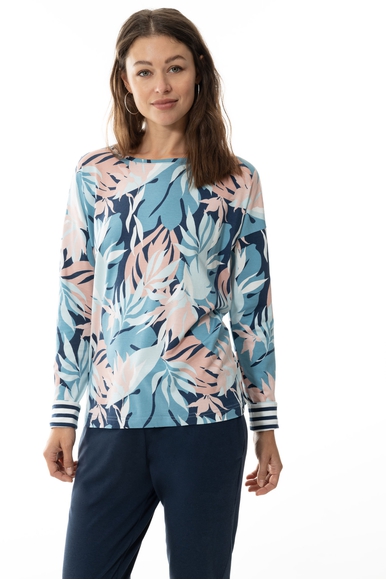 Женский домашний лонгслив с принтом Mey 17646 купить в интернет-магазине Bestelle фото 1