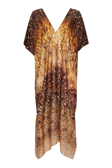 Длинное платье из шёлка с анималистичным принтом  MONA 10144191 купить в интернет-магазине Bestelle фото 5