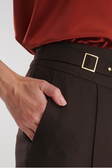 Женские коричневые брюки Caterina Leman SE8466-33 купить в интернет-магазине Bestelle фото 5