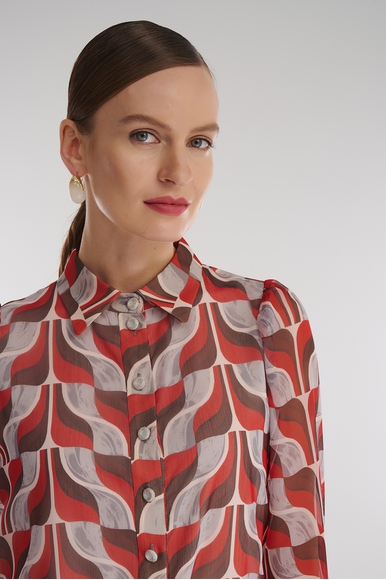 Блузка с длинным рукавом и принтом  Caterina Leman BL8679-196 купить в интернет-магазине Bestelle фото 5