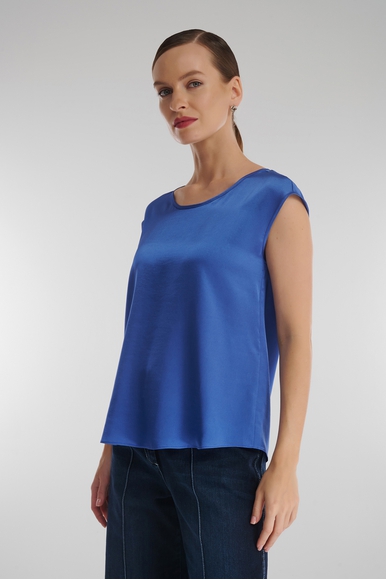 Женский синий топ Caterina Leman TO8861-315 купить в интернет-магазине Bestelle фото 4